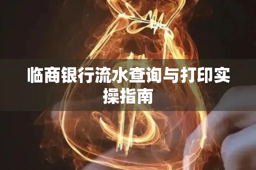 临商银行流水查询与打印实操指南